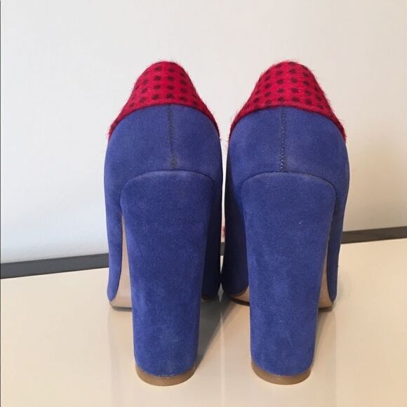 C. Label 6 Kristy blue and red polka dot pump - Picture 4 of 8